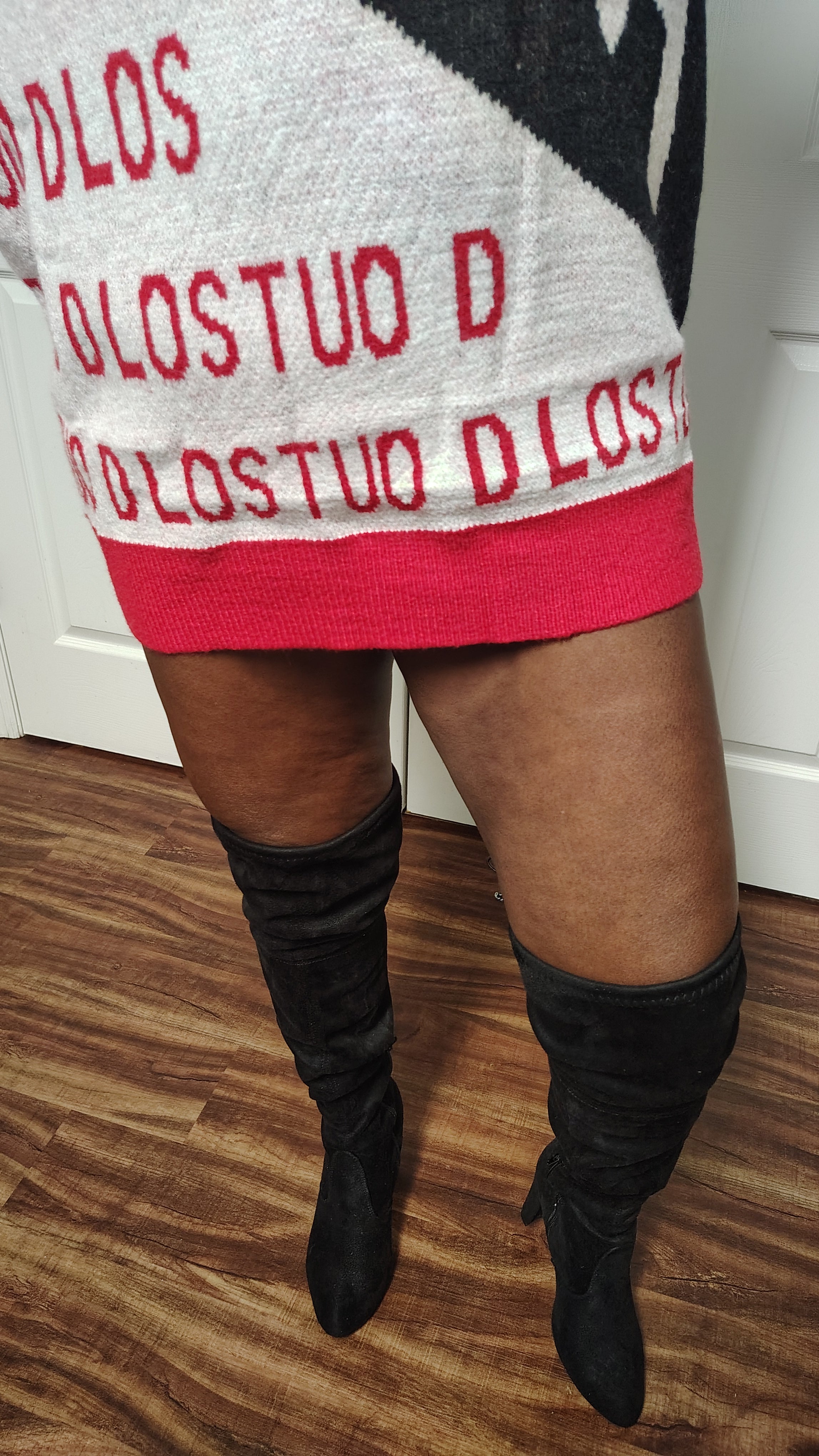 Paris style design Sweater dress