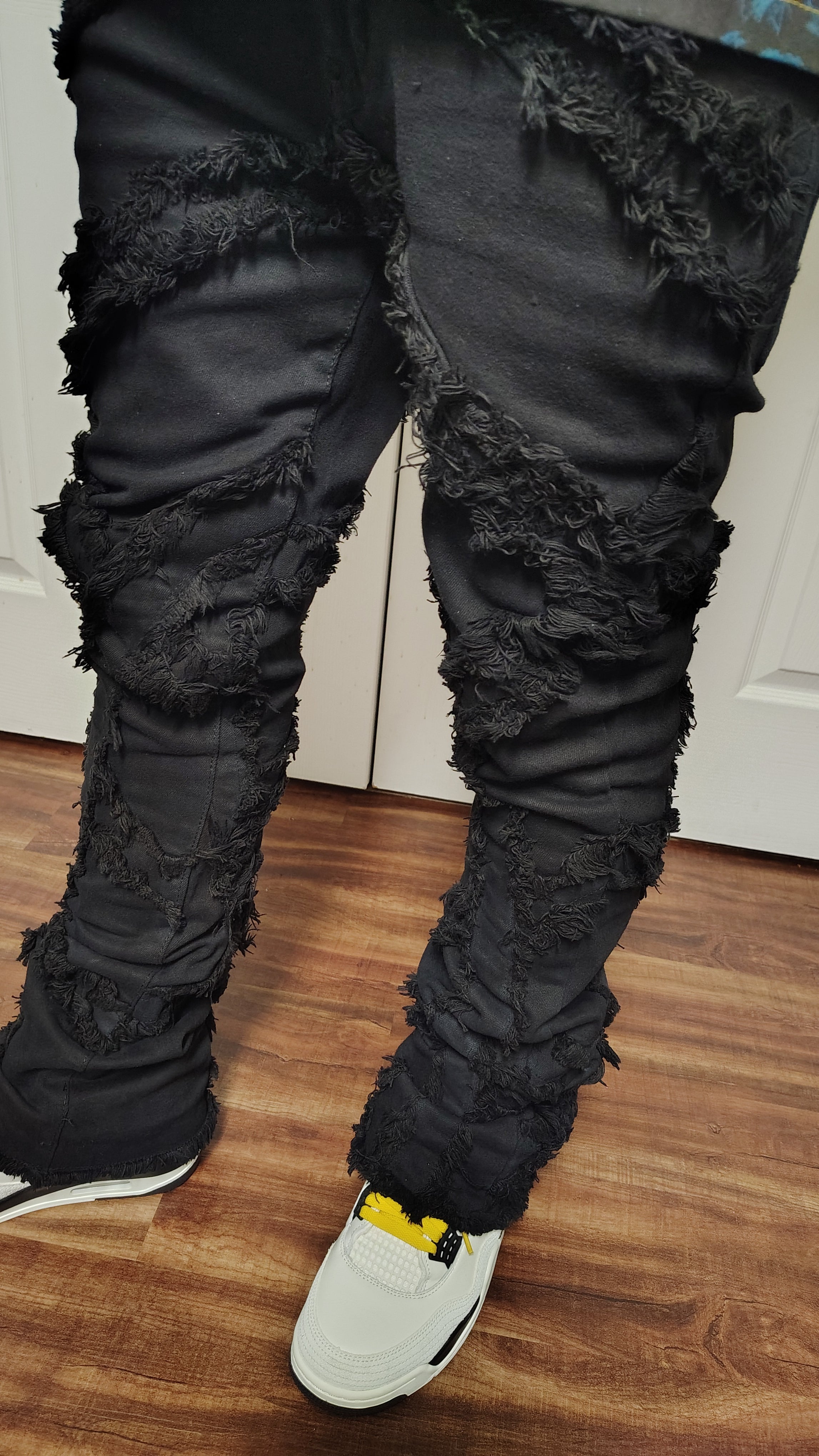 Stacked tapered jeans