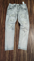 Light gray straight leg jeans