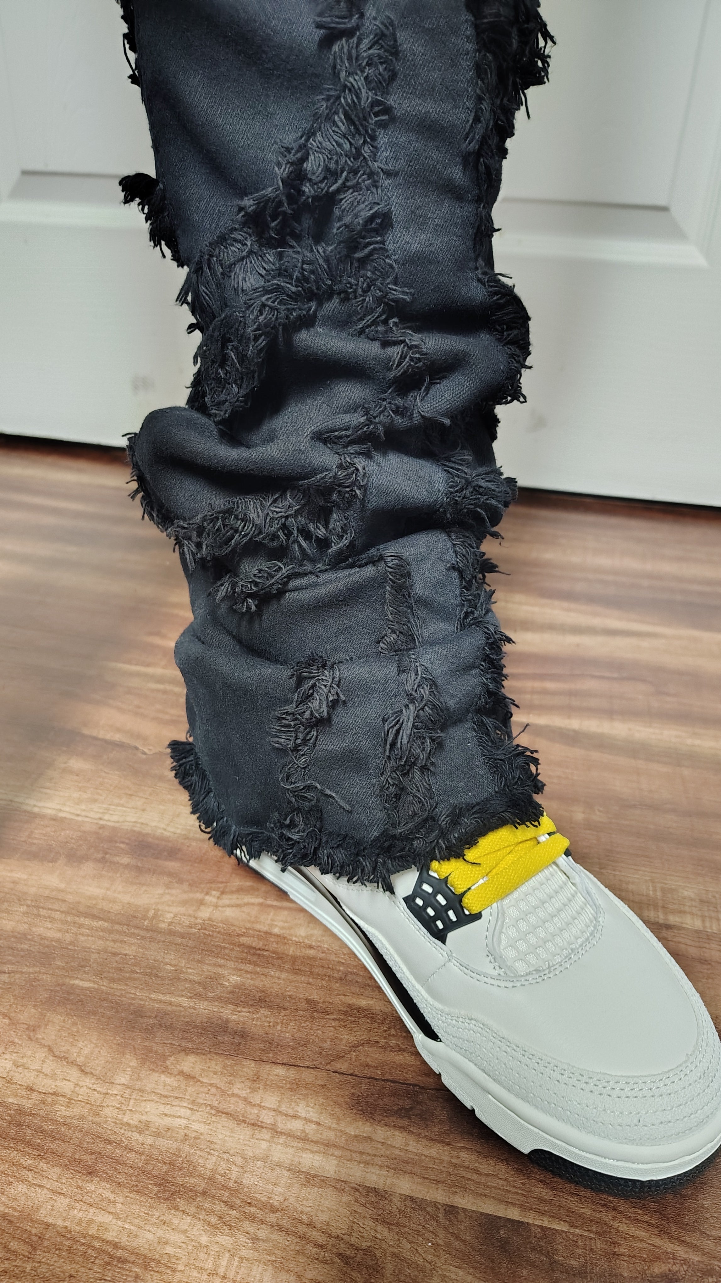 Stacked tapered jeans