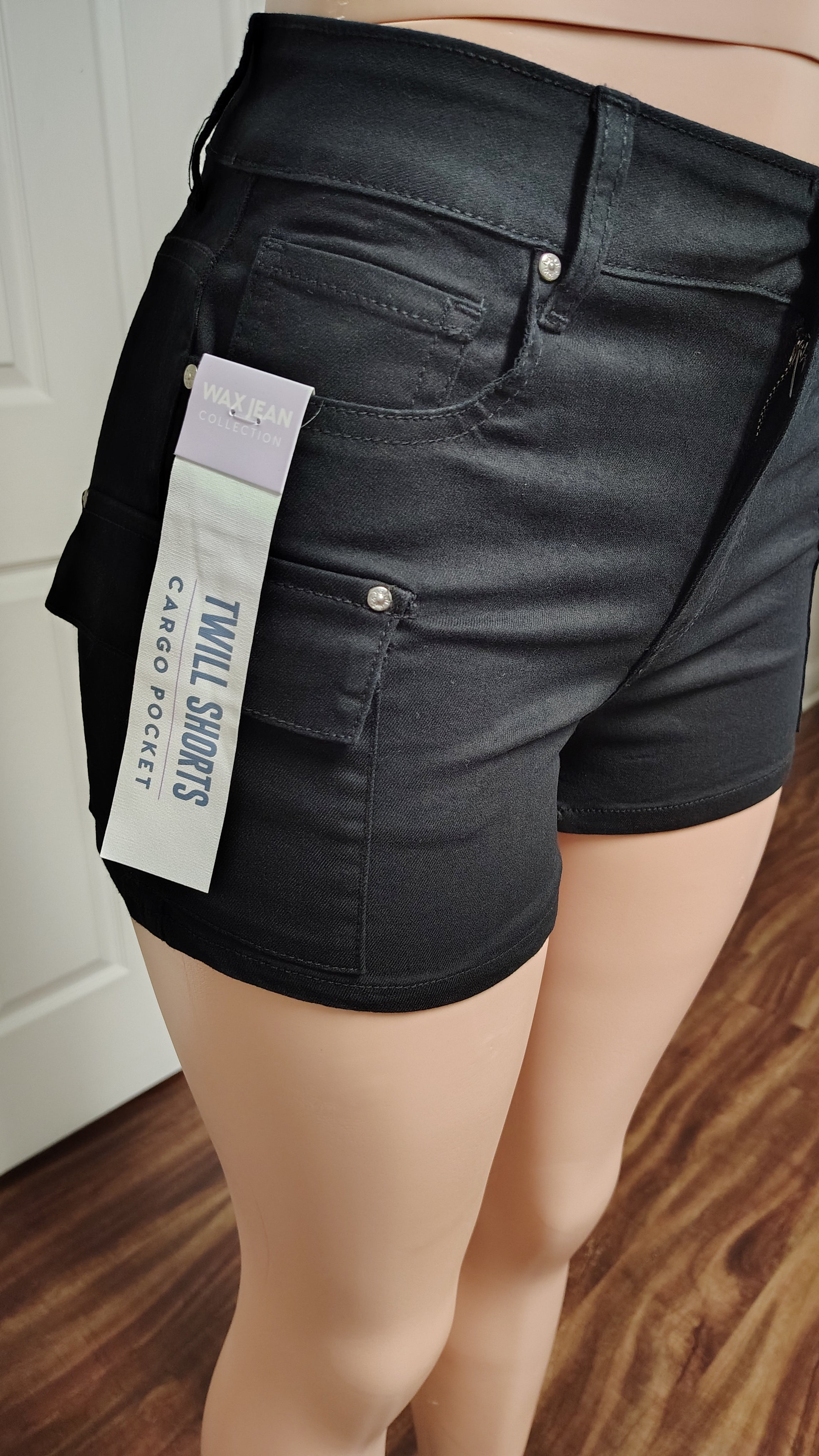 Women's Black cargo shorts