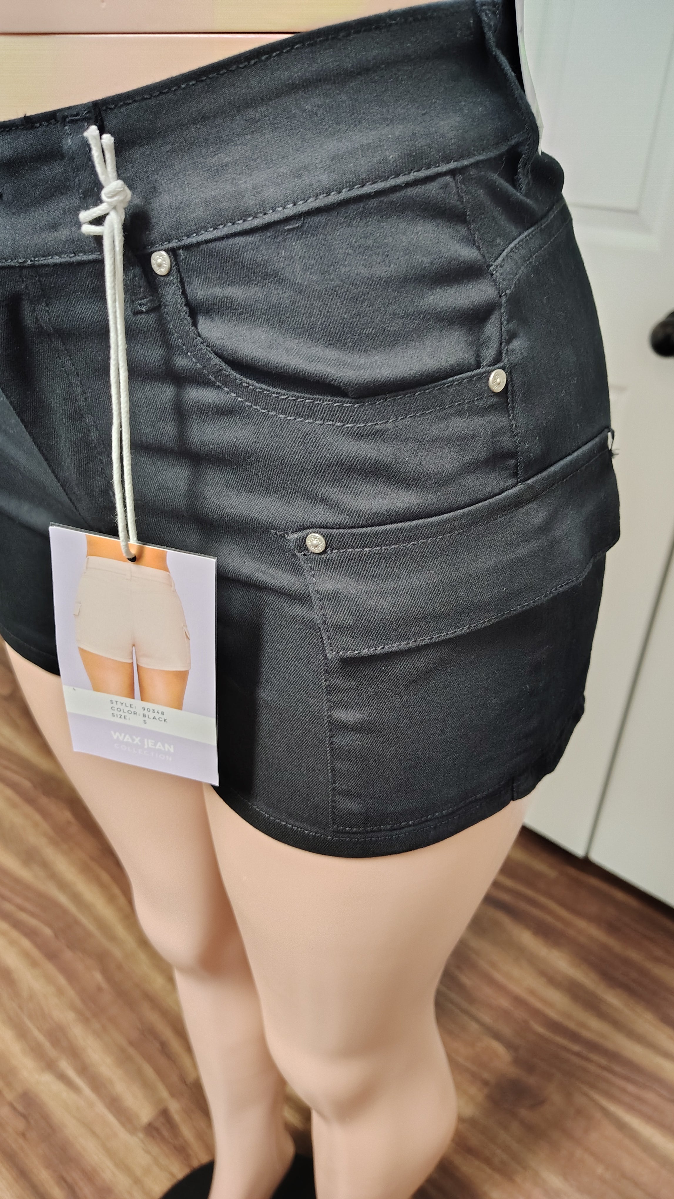 Women's Black cargo shorts