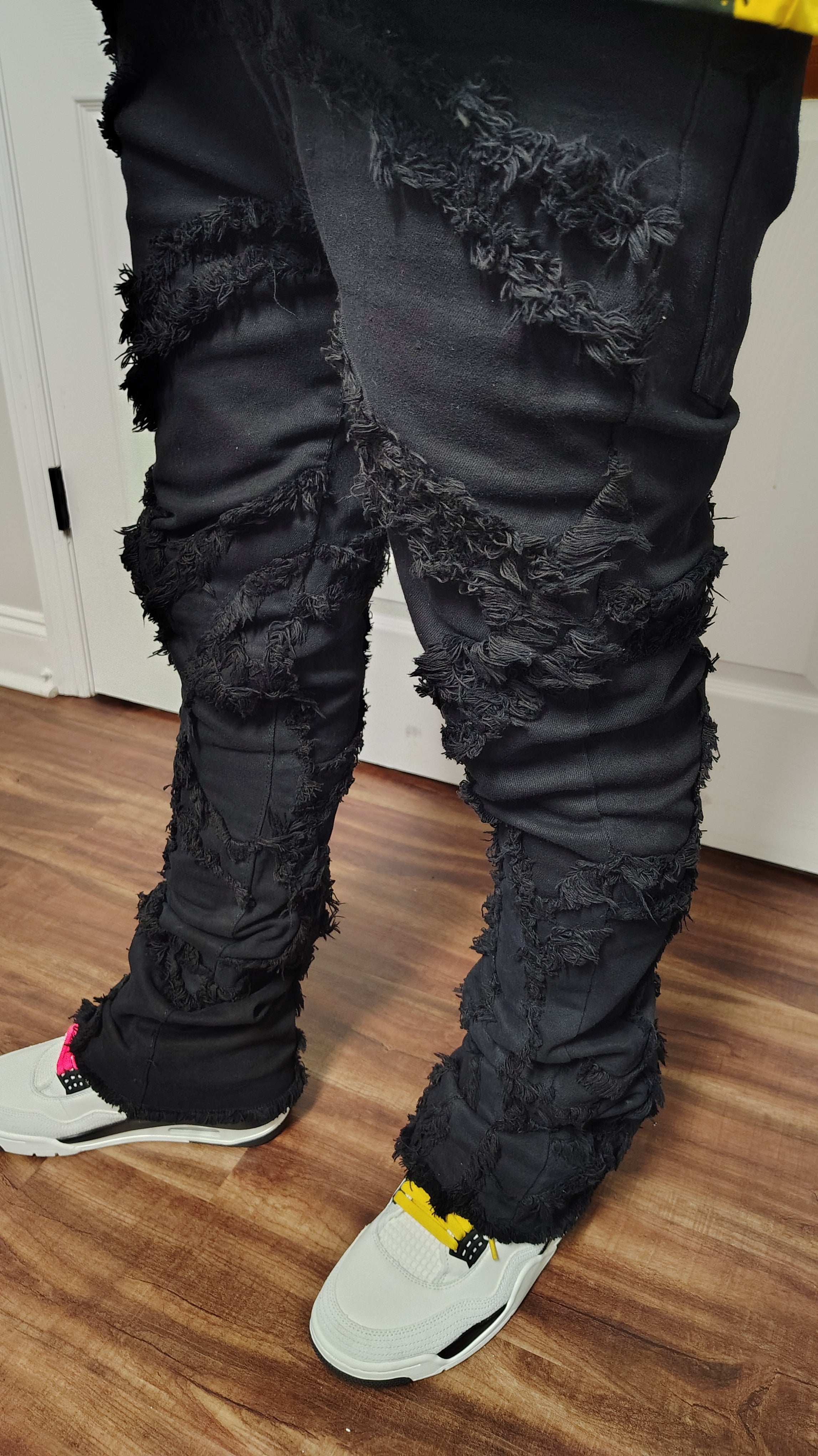 Stacked tapered jeans