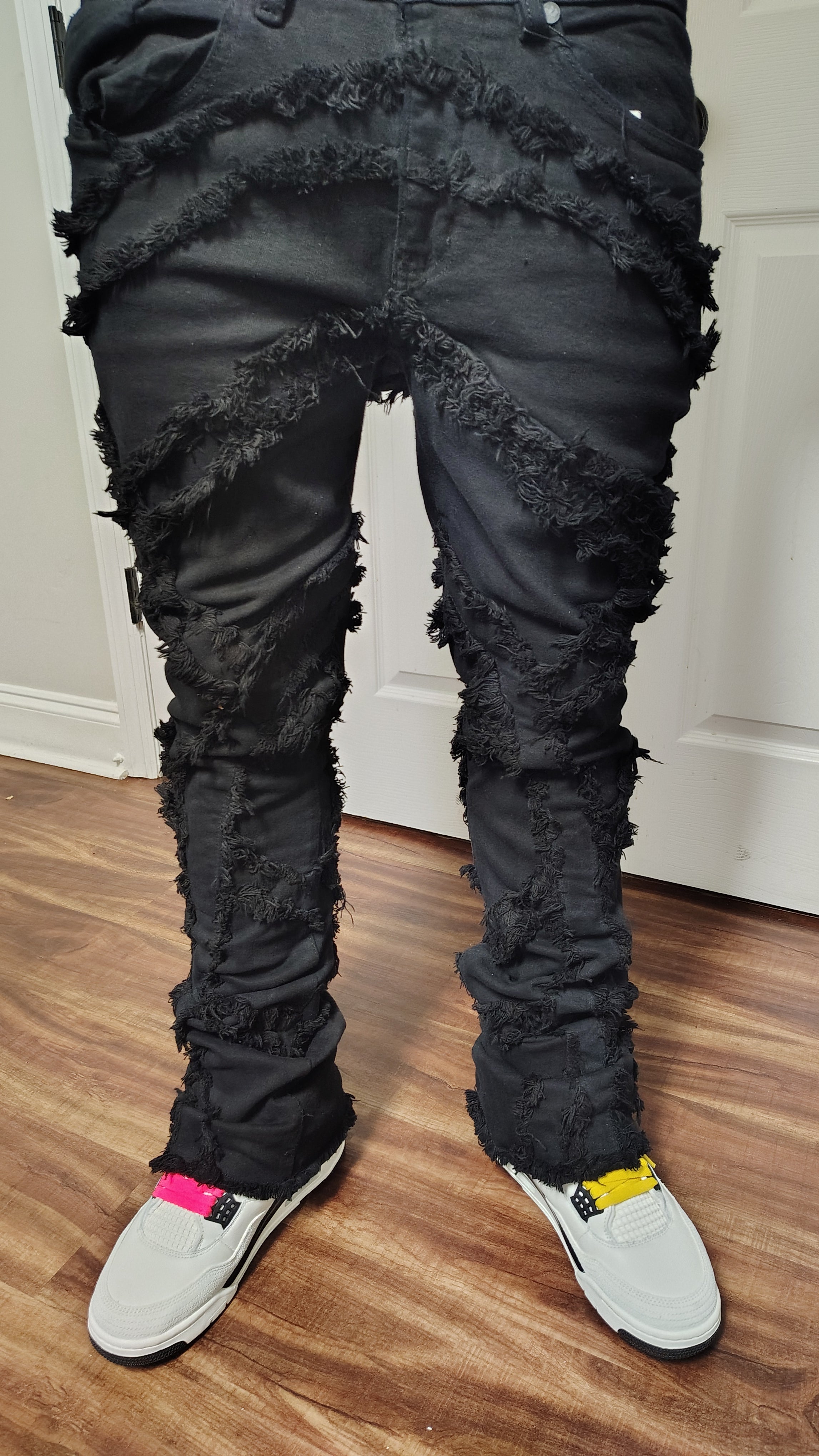 Stacked tapered jeans