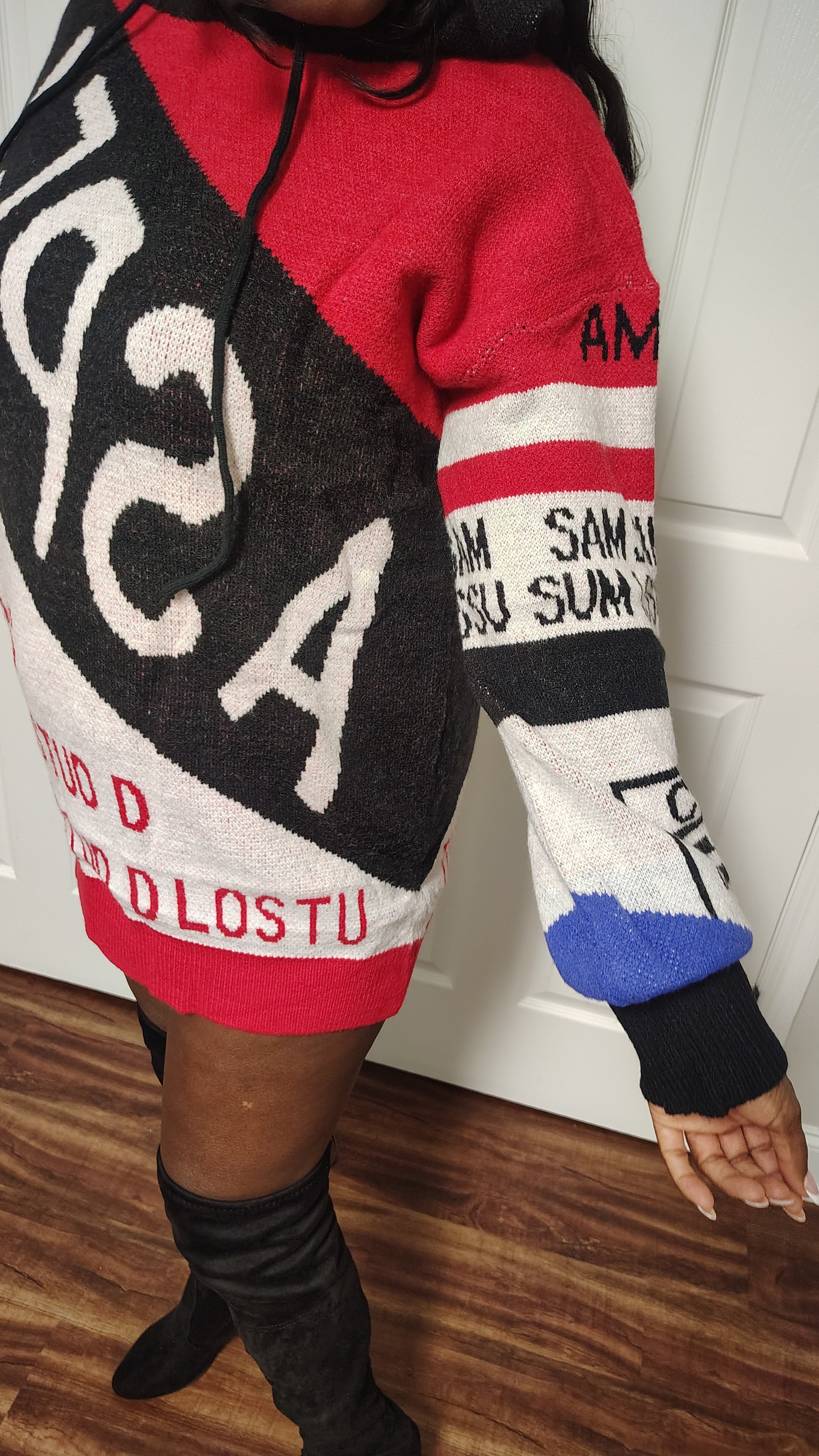 Paris style design Sweater dress